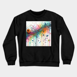 Psychedelic looking abstract illustration Crewneck Sweatshirt